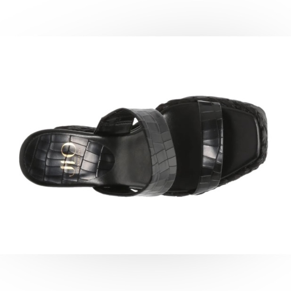 JLO Black Caleda Wedge Sandals - Picture 3 of 4